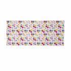 Floral Neck Gaiter, Faces Dots and Circles, Unisex, Multicolor, by Ambesonne