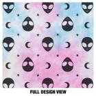 Aliens And Moons Pattern 1-Ply Reusable Face Mask Covering, Unisex