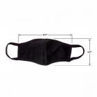 2pcs Unisex Black Anti Dust Double Layer Cotton Face Mask for Cycling Camping Travel