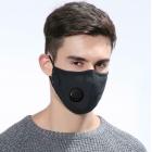 Cotton Face Mask with Filters, Exhaust Valve, Washable Reusable Face Masks, Lightweight Comfortable to Wear Face Cover