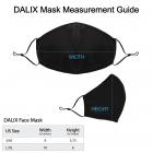 DALIX Cloth Face Mask Reuseable Washable in Black Made in USA - L-XL Size