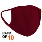 Fifth Sun Cotton Mask - Red - QTY of 10