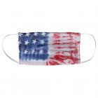 American Flag Tie Dye 1-Ply Reusable Face Mask Covering, Unisex