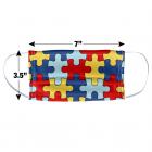 Autisim Awareness Puzzle 1-Ply Reusable Face Mask Covering, Unisex