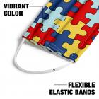 Autisim Awareness Puzzle 1-Ply Reusable Face Mask Covering, Unisex