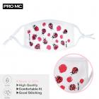 2Pcs Cloth face mask Protect Reusable Comfy Washable 100% Cotton Made In USA masks White WITH RHINESTONE