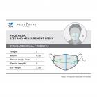 Small, S/M, Standard Reusable Face Mask, Gray, 10 Pack
