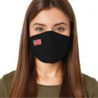 Fashion Washable Reusable Soft Double Layers Cotton Face Covering Mask Adults American Flag - Made In USA