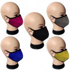 Face Nose Mask Unisex Washable Reusable Soft Double Layer Cotton Filter Packet Color Black