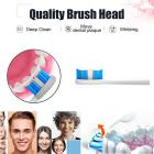 Inductive Charging Waterproof Sonic Electric Toothbrush with 2 Toothbrush Heads + Face Cleaning Brush Head