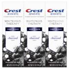 Crest 3D White Whitening Therapy Charcoal Deep Clean Fluoride Toothpaste, Invigorating Mint, 4.1 ounce, Pack of 3