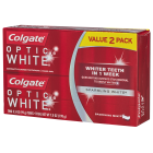 Colgate Optic White Whitening Toothpaste, Sparkling White - 3.5 ounce (2 pack)