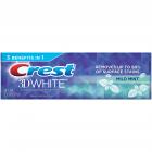 Crest 3D White Whitening Toothpaste, Mild Mint, 3.5 oz