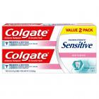 Colgate Sensitive Toothpaste, Whitening - Fresh Mint Gel Formula (6 ounce, Pack of 2)