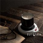 Eutuxia Candle Warmer for Home & Office. Great for Warming Up Cups, Coffee Mugs, Wax, and Beverages on Desks, Tables & Countertops. Electric Heated Plate Warms Quickly. Enjoy Hot Drinks on Cold Days.