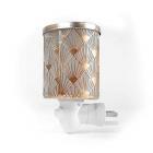 Peacock Rose Gold Plug-in Fragrance Warmer Diffuser for Scented Wax Cubes & Essential Oils