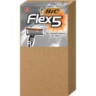 BIC Flex 5 Disposable Mens Razor, 5 Blades, 6 Count