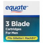 Equate 3 Blade Cartridges for Men, 10 count