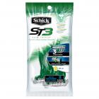 Schick ST3 Slim Triple Sensitive Men's Disposable Razors, 8 Ct