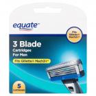Equate 3 Blade Cartridges for Men, 5 count
