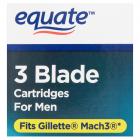 Equate 3 Blade Cartridges for Men, 5 count