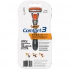BIC Comfort 3 Hybrid Men's 3-Blade Disposable Razor, 1 Handle 12 Cartridges
