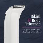 Remington Smooth & Silky™ Body & Bikini Kit, Personal Trimmer, White/Pink, WPG4020US