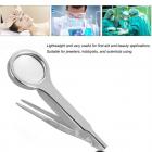 10X Magnifier Tweezer Portable Size Stainless Steel Magnifying Glass With Tweezer Handheld Repairing Loupe Tool