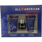 All American Stetson 3 Pc. Gift Set ( Cologne Spray 1.7 Oz + Soothing Aftershave Lotion With Aloe 4.0 Oz + Hair And Body Wash 4.0 Oz ) for Men by Coty