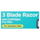 Equate 3 Blade Razor and Cartridges for Men