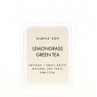 Simple Soy Natural Scented WAX MELTS, Lemongrass Green Tea