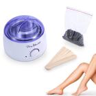 EECOO Hair Removal Kit,Paraffin Waxing Melting Pot Warmer Container,Electric Hot Paraffin Waxing Warmer,Durable Body Depilatory Machine Waxing Heater