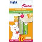 Inaba Churu Grain-Free Puree Cat Treats Chicken Variety Pack, 10 Tubes