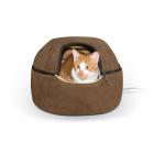 K&H Pet Products Kitty Dome Cat Bed, Small, Tan