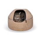 K&H Pet Products Kitty Dome Cat Bed, Small, Tan