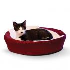 K&H Pet Products Ultra Memory Round Cuddle Nest, Blue, 19"