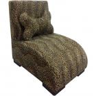 22.75"H Leopard Lounge Upholstered Pet Furniture