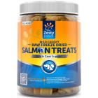 Zesty Paws Omega 3 Raw Freeze Dried Wild Caught Salmon Filet Treats for Dogs & Cats , 4.5 Oz