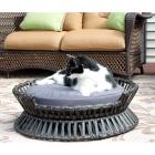 Iconic Pet Rattan Raised Round Cat Bed - Indoor/Outdoor