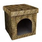 15.75"H Collapsible Zebra Pet House