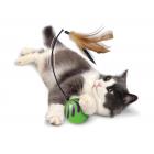 SmartyKat Feather Whirl Electronic Motion Ball Cat Toy