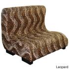 23"H Plush Leopard Tufted Upholstery Pet Furniture