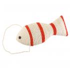 Cat Scratching Toy - fish shaped with hanger 15" x 6.5" x 3"