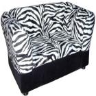 16.75"H Leopard Sofa Bed with Storage Pet Furniture Bed