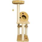 Iconic Pet Multi Level Cat Tree Playground with Multiple Sisal Posts and Condo, Beige