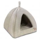 Best Pet Supplies Linen Tent Bed for Cats - Beige - X-Large