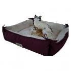 Armarkat Pet Bed, 16-Inch Square, Burgundy, C06HJH/MB