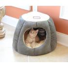 Armarkat Cat Bed, Small, Pale Silver and Beige, C33HQH/MH-S