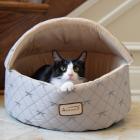 Armarkat Cat Bed, Small, Pale Silver and Beige, C33HQH/MH-S