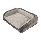 Serta Pet Beds Orthopedic Gel Memory Foam Quilted Couch Dog Bed, Extra Large, Gray